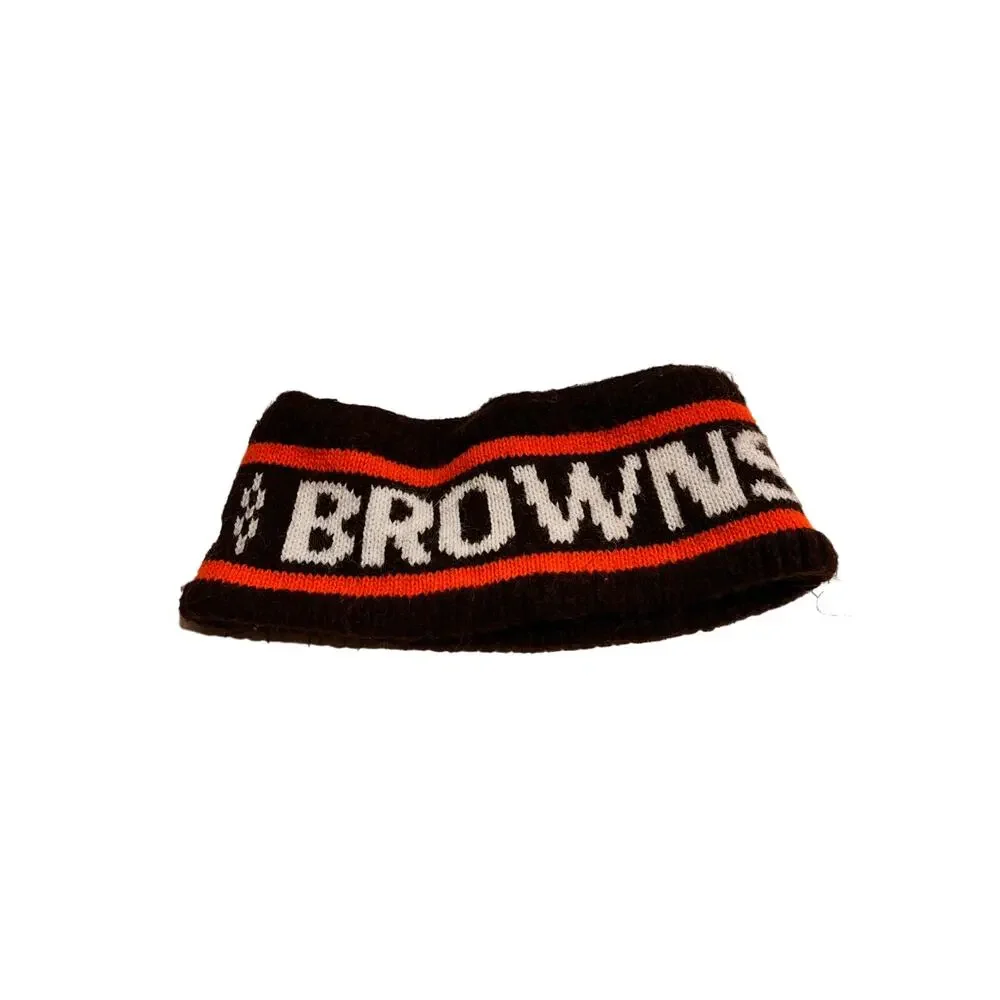 Vintage 90s Cleveland Browns NFL Football Team Headband Ear Warmer